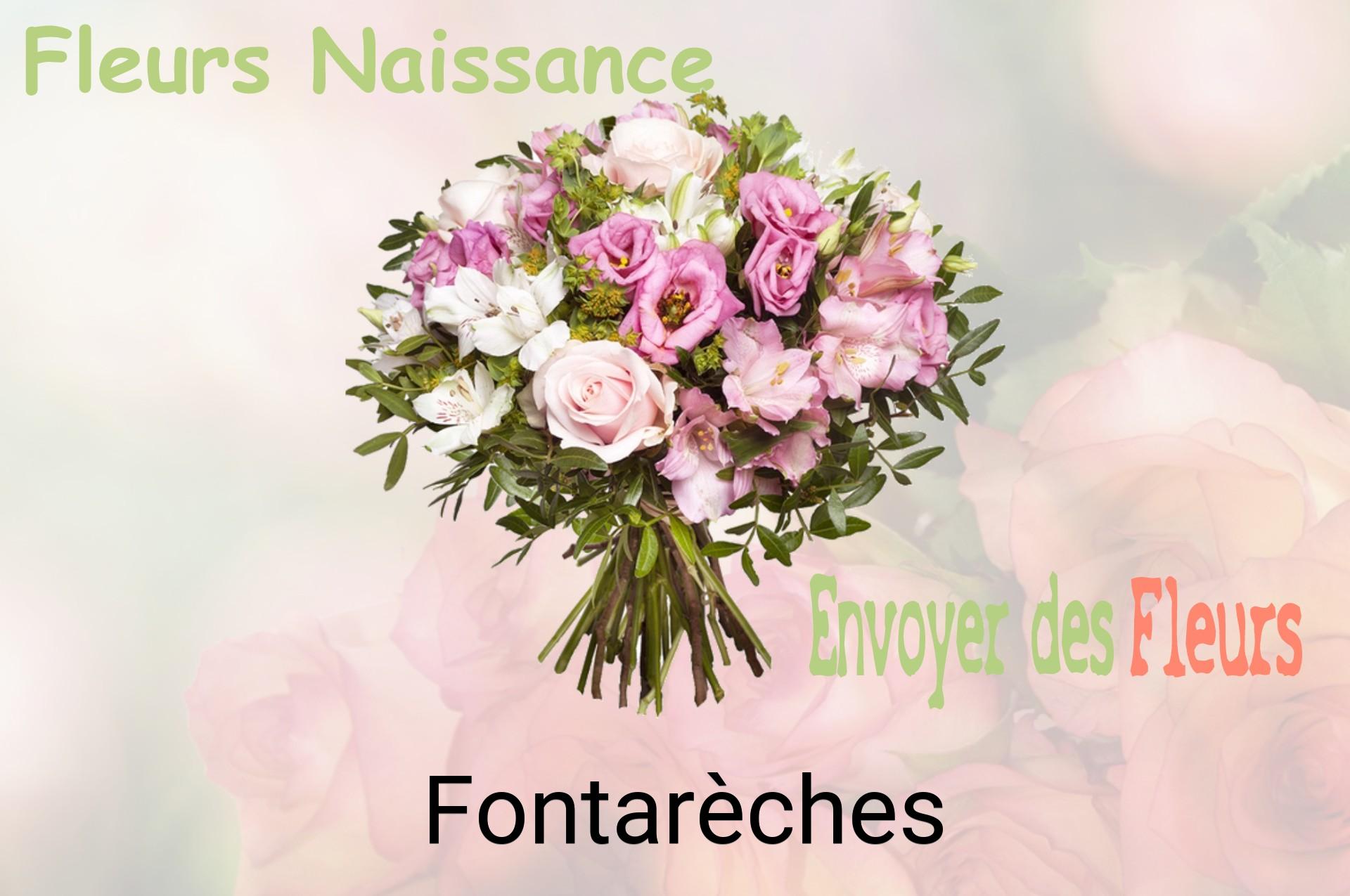 Bouquet de fleurs de naissance livré à Fontarèches